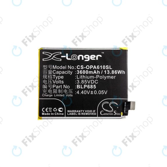 OnePlus 6T A6010 A6013, 7 GM1901 GM1903 - Akkumulátor BLP685 3600mAh HQ