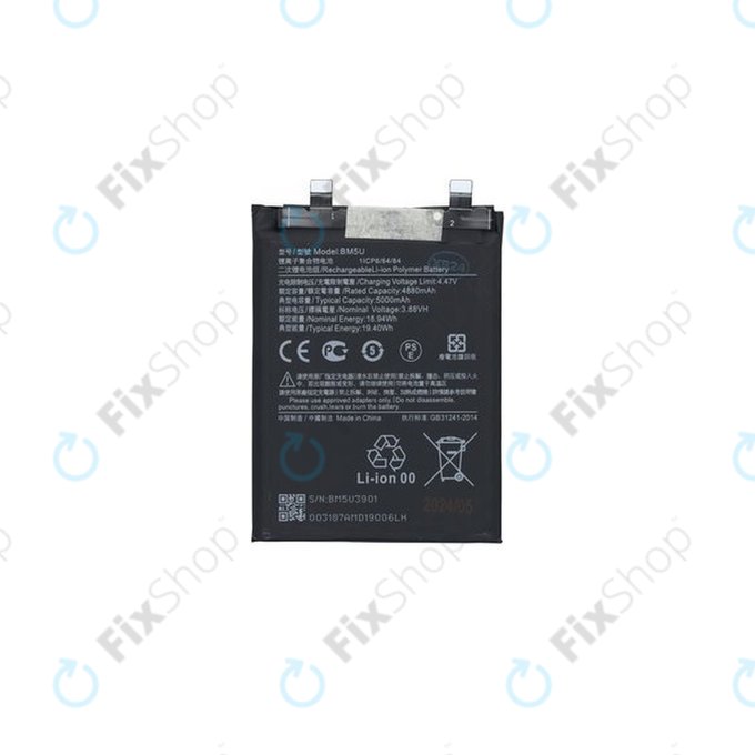 Xiaomi Redmi Note 13 Pro+ 23090RA98C - Akkumulátor BM5U 5000mAh - 1330103000037B Genuine Service Pack