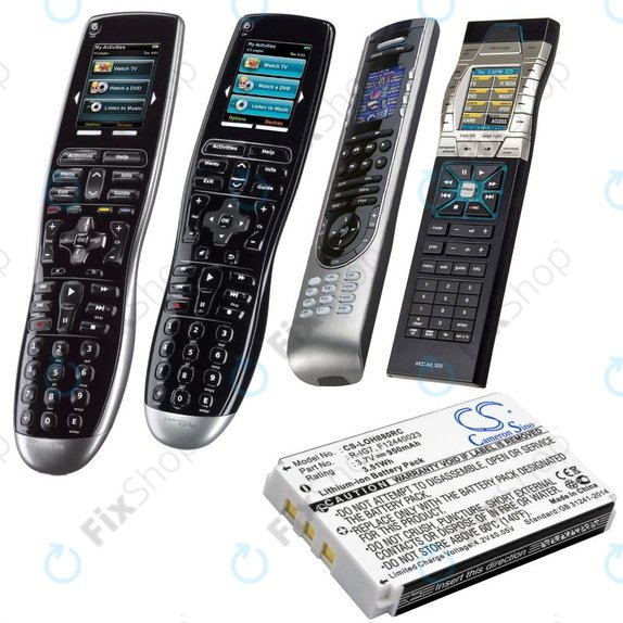 Akkumulátor Logitech Harmony 720, 780, 880, 890, 900, 950mAh, Li-Ion, 3.7V, R-IG7, HQ
