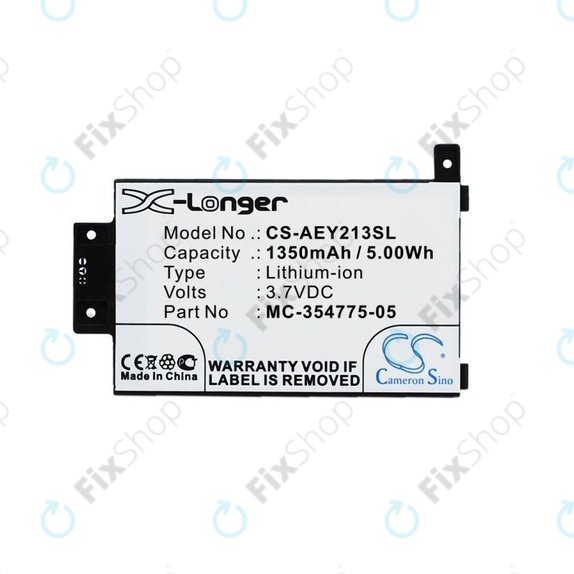 Amazon Kindle Paperwhite 2013, 6th Gen, 6 2015, Touch 2013 - Akkumulátor MC-354775-05 1350mAh HQ