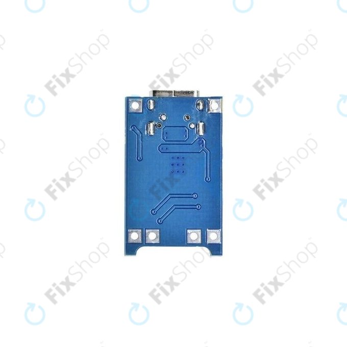 TP4056 töltőmodul 18650 Li-ion akkumulátorhoz, USB-C, 1A