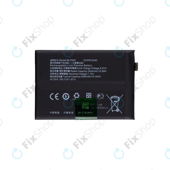 OnePlus Nord 3 CPH2491 - Akkumulátor BLP925 5000mAh
