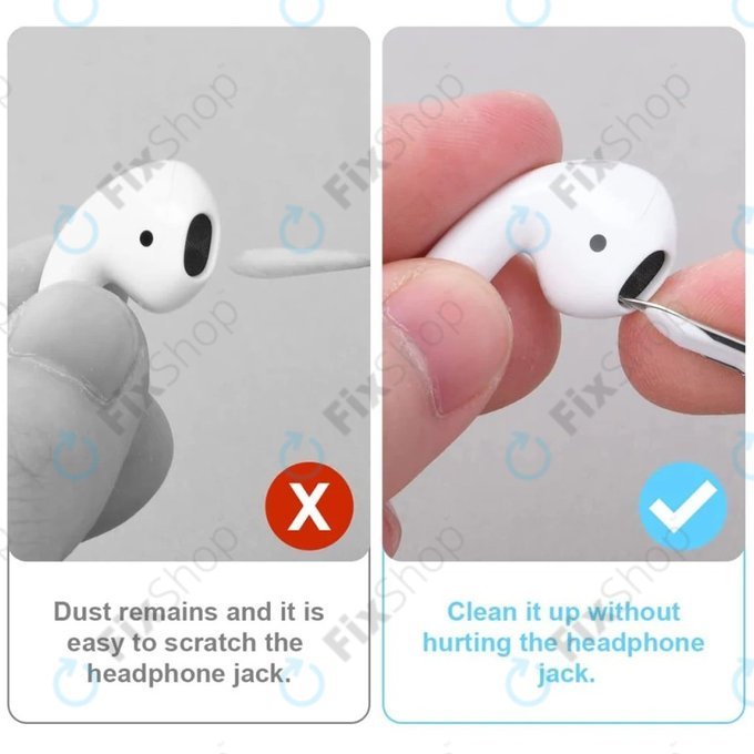 Tisztító toll - vezeték nélküli fülhallgatókhoz, fehér