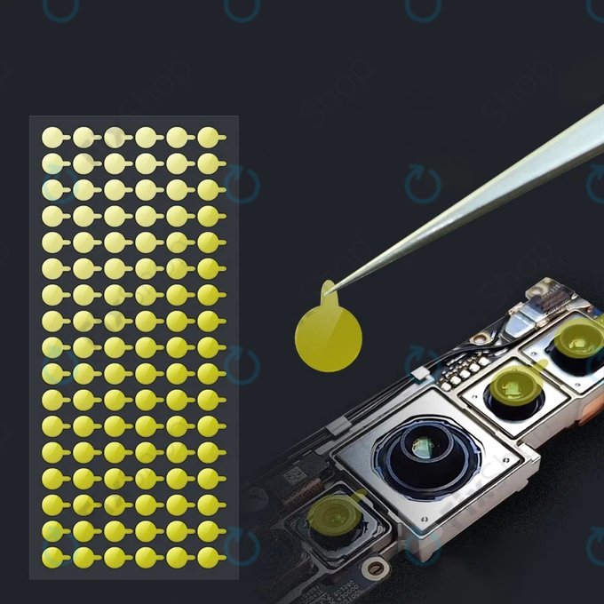 Védő porálló matricák kamerához és infravörös érzékelőhöz - 100db