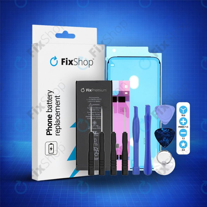Apple iPhone 8 - Akkumulátor 1821mAh FixPremium + Ragasztó Akkumulátor Rögzítéshez + Ragasztó LCD Kijelzőhöz + Szerszámkészlet - Multipack