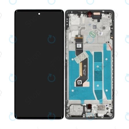 Motorola Moto G85 5G - LCD Kijelző + Érintőüveg + Keret (Urban Grey) - 5D68C24854 Genuine Service Pack