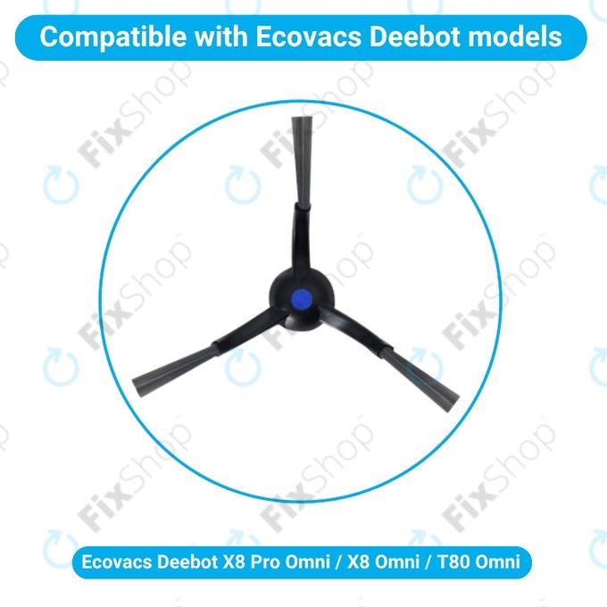 Ecovacs X8 Pro Omni, X8 Omni, T80 Omni - Oldalkefe
