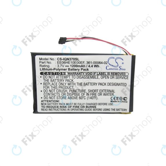 Garmin Nuvi 3700, 3760, 3760T, 3790, 3790T - Akkumulátor 361-00046-02, 361-00064-02, EE06HE10E00EF 1200mAh HQ