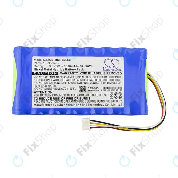 Akkumulátor Chauvin Arnoux 6116, 8335, Scopix Mobiles Oscilloscope II, Megger CA 6543, 3600mAh, Ni-MH, 9.6V, P-1482, HQ