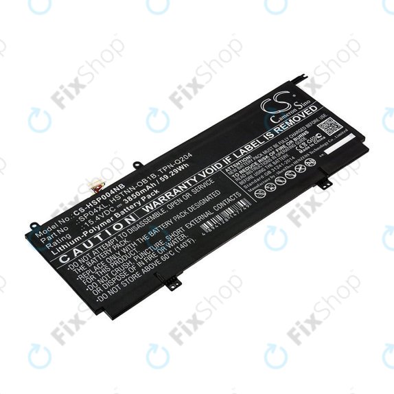 Akkumulátor HP Spectre X360 13, 3850mAh, Li-Pol, 15.4V, HSTNN-OB1B, HQ