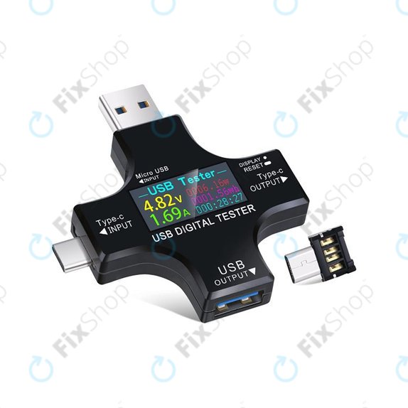 Eversame 2in1 - USB-Tesztelő és Multiméter (USB-C és USB 3.0)