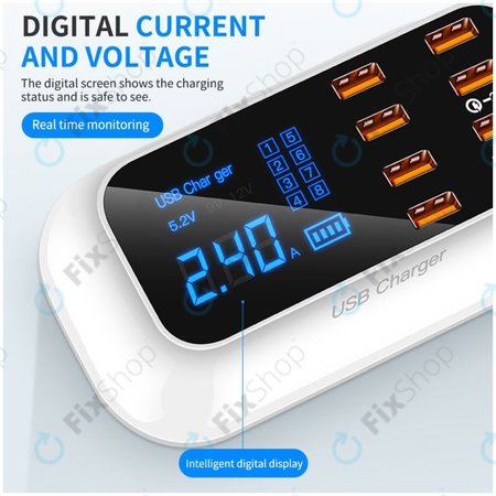 Asometech Model E - USB Charging Station with USB 3.0 & USB-C