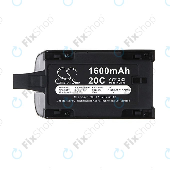 Akkumulátor Parrot Bebop Drone 3.0, Mini Quadcopter, 1600mAh, Li-Pol, 11.1V, HQ