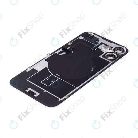 Apple iPhone 16 - Hátsó üveg + Kamera lencse + Fémlemez + Magsafe mágnes (Pink)