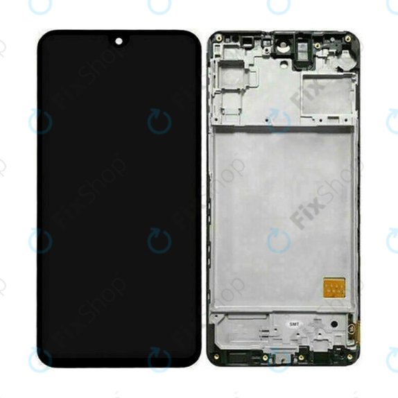 Samsung Galaxy M31s M317F - LCD Kijelző + Érintőüveg + Keret (Mirage Black) TFT