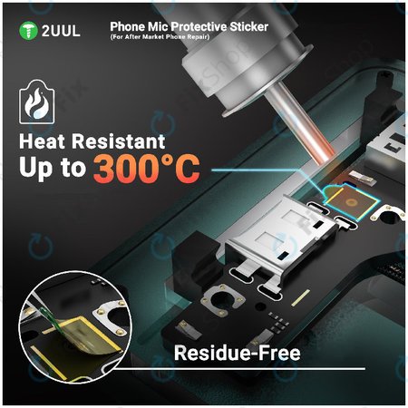 Védőmatrica telefon mikrofonhoz, 2UUL DA32, 500db/csomag