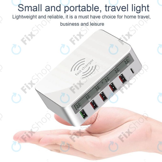 WLX-818F Szerviz töltőállomás USB 3.0-val és USB-C-vel