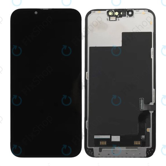 Kijelző Hard OLED iPhone 13, Érintőüveg kerettel, FixPremium