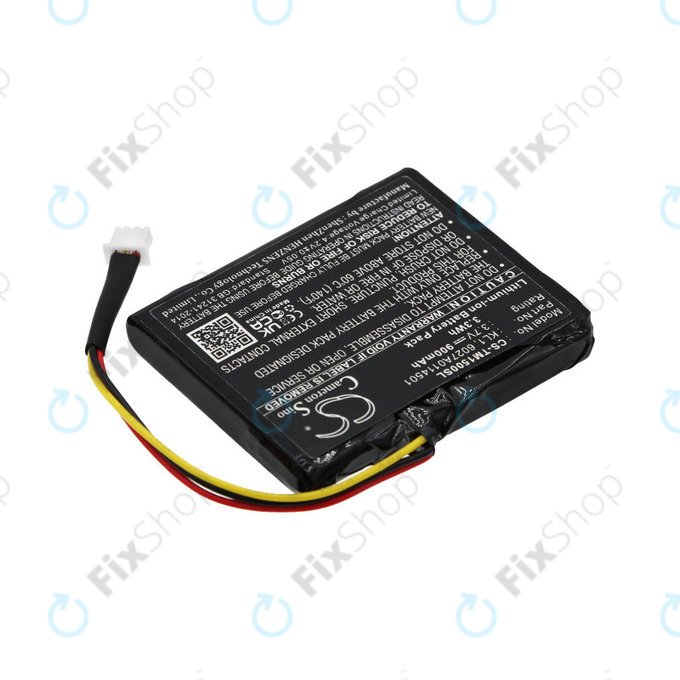 Akkumulátor TomTom Via 1405, 900mAh, Li-Ion, 3.7V, 6027A0114501, HQ