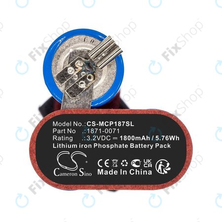 Akkumulátor Ermila Bellina, Moser Chrom Style Pro 1871, 1800mAh, LiFePO4, 3.2V, 1871-0071, HQ