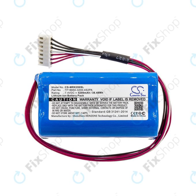 Akkumulátor Marshall Kilburn II, 5200mAh, Li-Ion, 7.4V, TF18650-3200-4S2PA, HQ