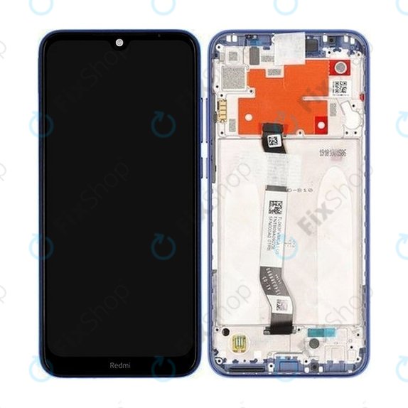 Xiaomi Redmi Note 8T - LCD Kijelző + Érintőüveg + Keret (Starscape Blue) - 5600030C3X00 Genuine Service Pack