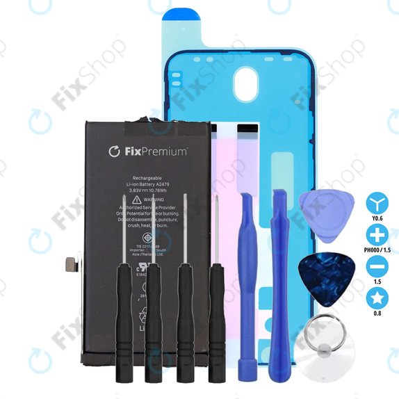 Akkumulátor iPhone 12, 12 Pro, 2815mAh, Ragasztó (Adhesive), Szerszámok, FixPremium