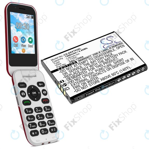Akkumulátor Doro 7030, 7031, DFC-0270, 7080, 1200mAh, Li-Ion, 3.7V, DBX-1350A, HQ
