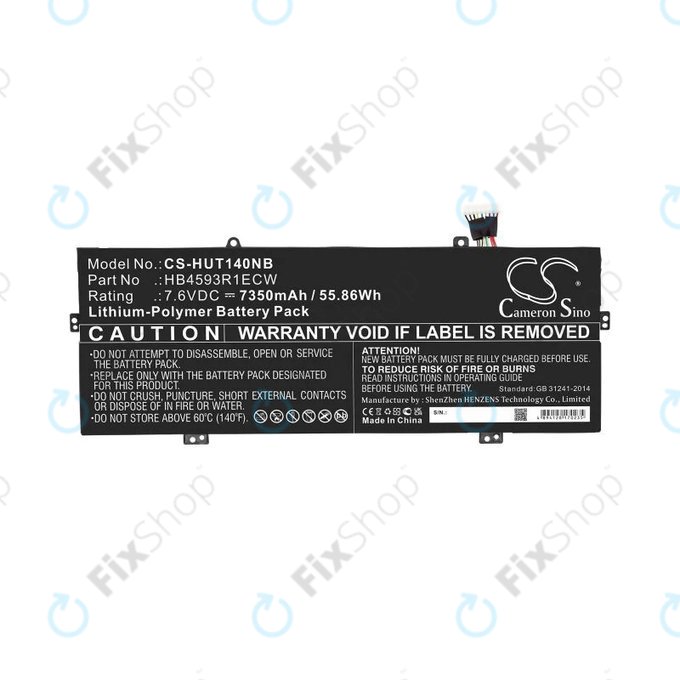 Huawei MateBook X Pro - Akkumulátor HB4593R1ECW 7350mAh HQ