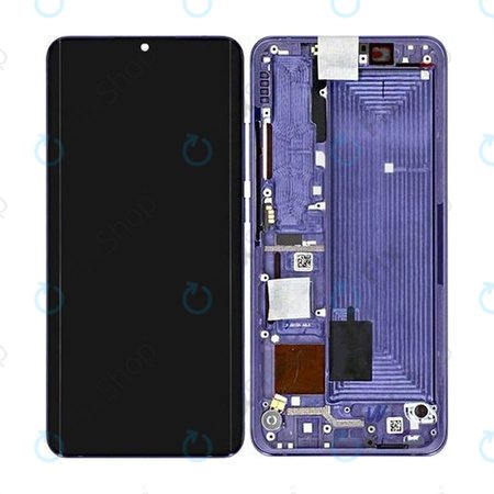 Xiaomi Mi Note 10 Lite - LCD Kijelző + Érintőüveg + Keret (Nebula Purple) - 5600020F4L00 Genuine Service Pack