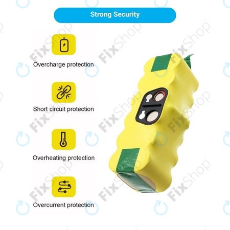 iRobot Roomba 500, 600, 700, 800, 900-series, R3, Scooba 450, Vileda 137173 - Akkumulátor 11702, GD-Roomba-500, VAC-500NMH-33 Ni-MH 14.4V 2800mAh HQ
