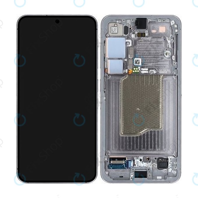 Samsung Galaxy S25 - LCD Kijelző + Érintőüveg + Keret (Silver Shadow) - GH82-36329A Genuine Service Pack