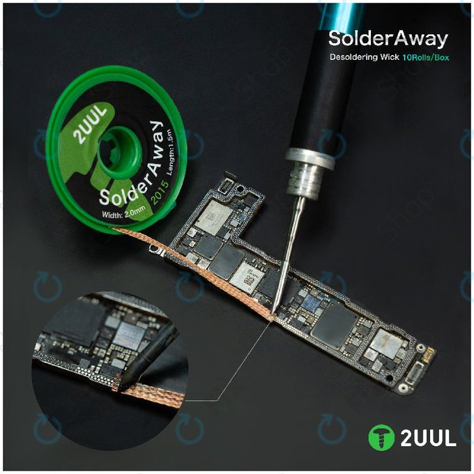 Nagy sűrűségű ónszippantó szalag, Solder Vampire, 2UUL DW11, 10 tekercs/doboz