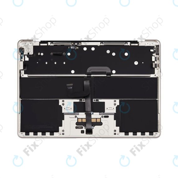 Felső billentyűzetkeret MacBook Air 13", A3113 (2024), US billentyűzettel és akkumulátorral, Starlight, 661-40229, Genuine Apple