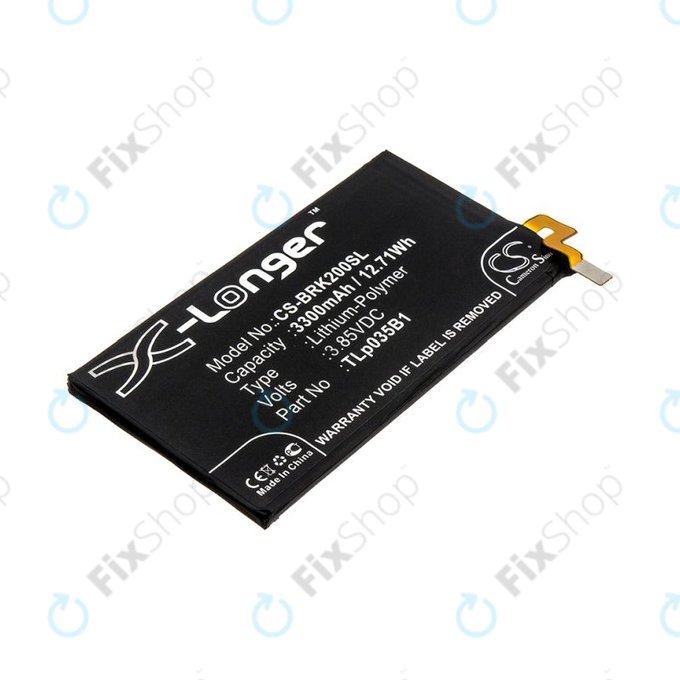 Akkumulátor Blackberry BBF 100, 3300mAh, Li-Pol, 3.85V, TLp035B1, HQ