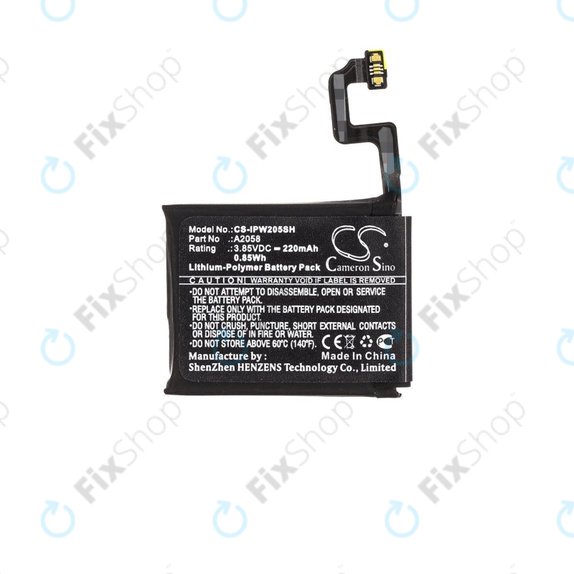 Apple Watch 4 40mm - Akkumulátor A2058 220mAh HQ