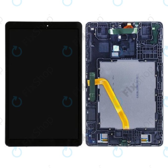 Samsung Galaxy Tab A 10.5 T590, T595 - LCD Kijelző + Érintőüveg + Keret (Black) - GH97-22197A Genuine Service Pack
