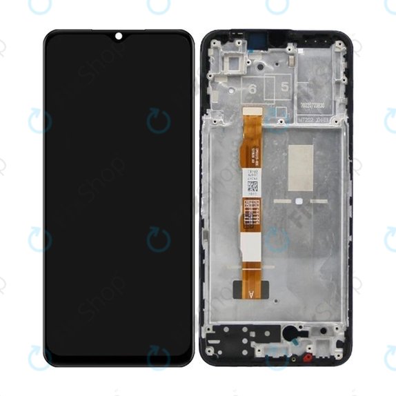 Vivo V22 - LCD Kijelző + Érintőüveg + Keret (Black) TFT