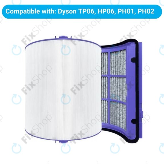 Dyson Purifier-series, Purifier humidifier-series, Hot and Cool Series 360° - HEPA szűrő (Aktív szén)