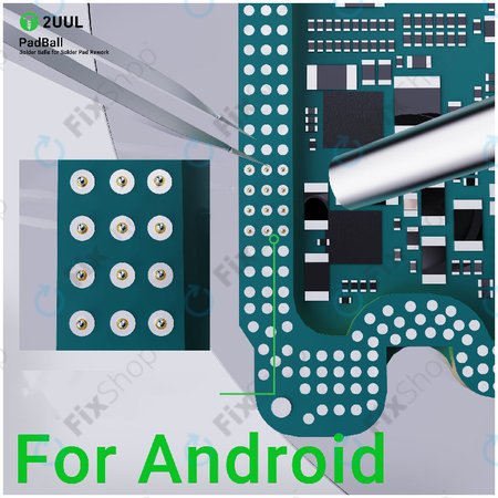Forrasztógolyók Android szervizhez, 2UUL PB02