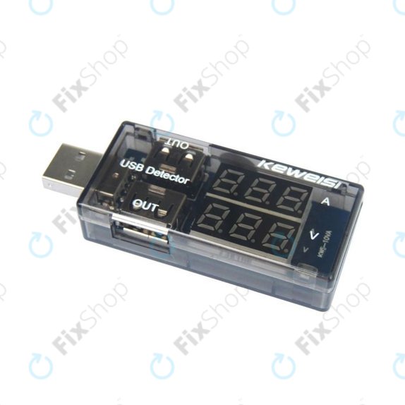 Keweisi - USB Töltőguru, USB Teszter (IN/OUT)