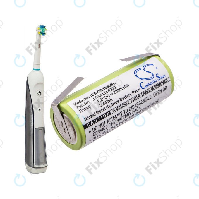 Akkumulátor Oral-B Triumph 4000, 2000mAh, Ni-MH, 1.2V, 3761, HQ