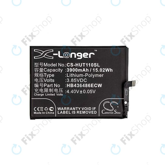 Huawei Mate 10 Lite, Mate 10 Pro, Mate 20, Nova 2i, P20 Pro, Honor View 20 - Akkumulátor HB436486ECW 3900mAh HQ