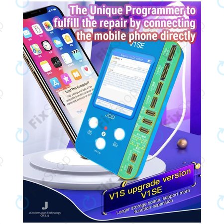 JC V1SE Programmer + LCD, Battery, Fingerprint, Face ID és 12-series Boards (iPhone 7 - 12 Pro Max)
