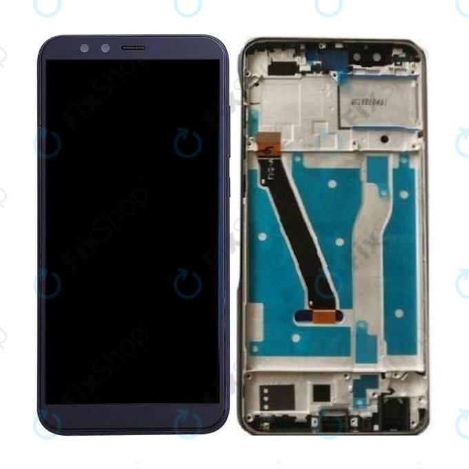Huawei Honor 9 Lite - LCD Kijelző + Érintőüveg + Keret (Midnight Black) TFT