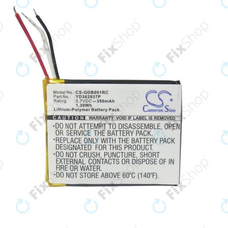 Akkumulátor GoPro Wifi Remote, 350mAh, Li-Pol, 3.7V, YD362937P, HQ