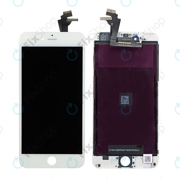 Apple iPhone 6 Plus - LCD Kijelző + Érintőüveg + Keret (White) Original Refurbished