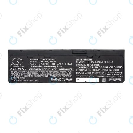 Akkumulátor Dell Latitude E7240, 7250, 12, 6000mAh, Li-Pol, 7.4V, VFV59, HQ