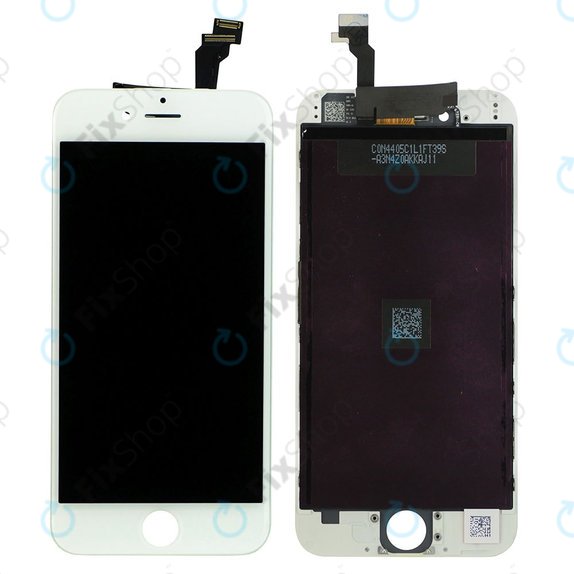 Kijelző iPhone 6, White, Érintőüveg kerettel