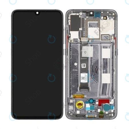 Xiaomi Mi 9 - LCD Kijelző + Érintőüveg + Keret (Piano Black) - 560610095033 Genuine Service Pack
